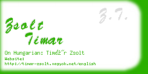 zsolt timar business card